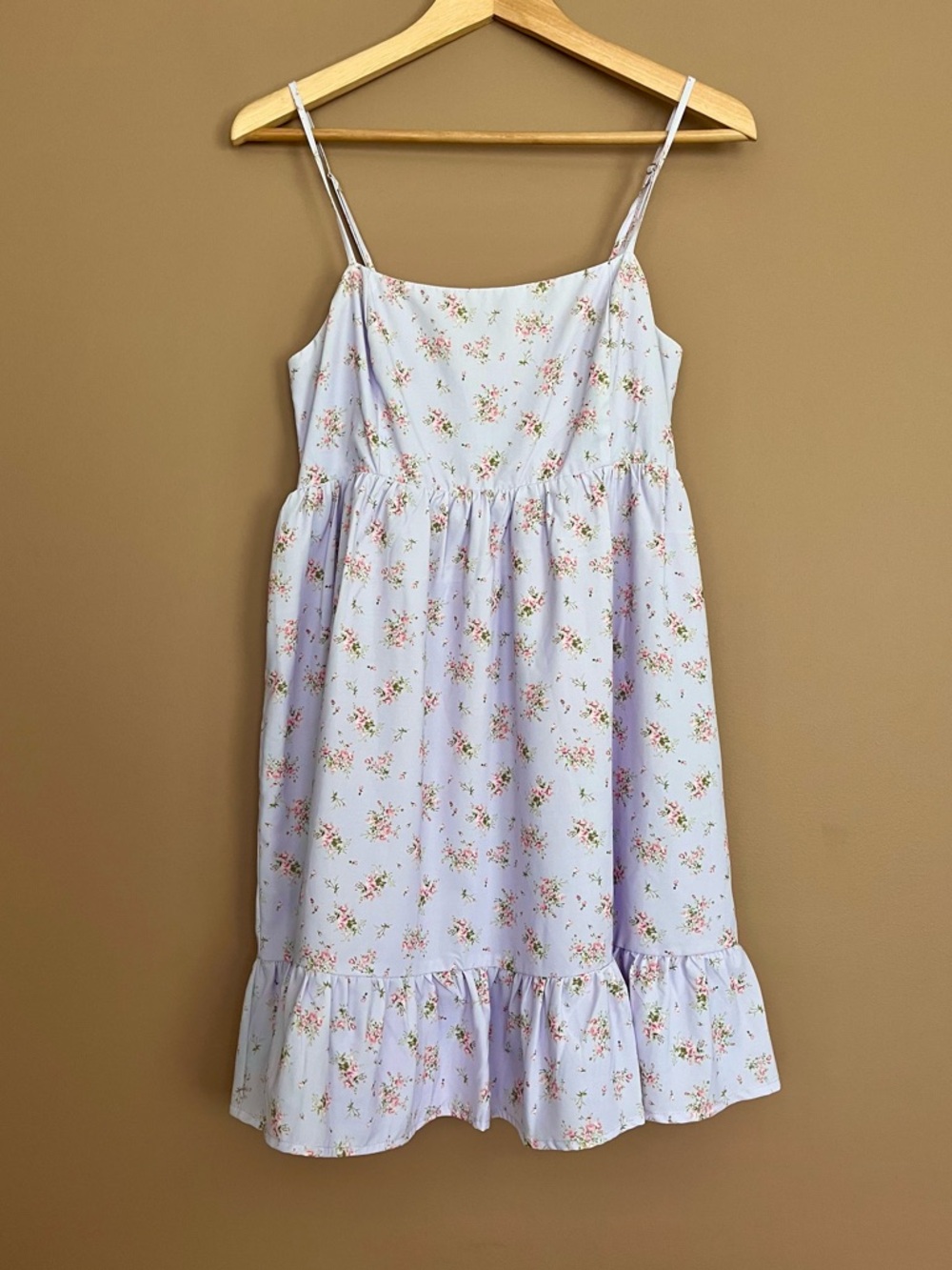 {Altar'd State} Floral Sleeveless Mini Dress in Lavender - Womens Small